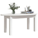 sofabord 80x40x35 cm massivt fyrretræ hvid