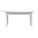 sofabord 80x40x35 cm massivt fyrretræ hvid