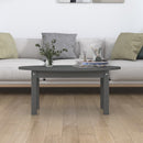 sofabord 80x40x35 cm massivt fyrretræ grå