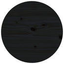 sofabord Ø 55x60 cm massivt fyrretræ sort
