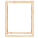 brændestativ 80x25x100 cm massivt fyrretræ