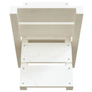brændestativ 47x39,5x48 cm massivt fyrretræ hvid