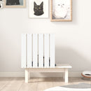 kattehus 60x36x60 cm massivt fyrretræ hvid