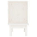 kattehus 60x36x60 cm massivt fyrretræ hvid