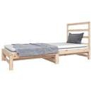 daybed med udtræk 2x(90x190) cm massivt fyrretræ