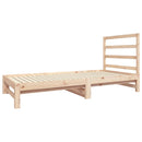 daybed med udtræk 2x(90x190) cm massivt fyrretræ
