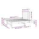 daybed med udtræk 2x(90x190) cm massivt fyrretræ
