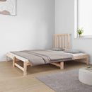daybed med udtræk 2x(90x190) cm massivt fyrretræ