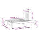 daybed med udtræk 2x(90x190) cm massivt fyrretræ