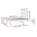 daybed med udtræk 2x(90x190) cm massivt fyrretræ hvid