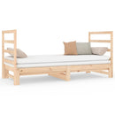 daybed med udtræk 2x(90x190) cm massivt fyrretræ