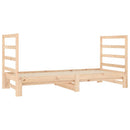 daybed med udtræk 2x(90x190) cm massivt fyrretræ