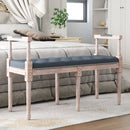 bænk 110x40x70 cm velour mørkegrå