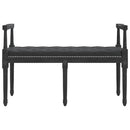 bænk 110x40x70 cm velour sort