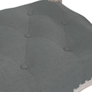 bænk 110x45x60 cm stof mørkegrå