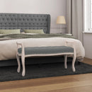 bænk 110x45x60 cm stof mørkegrå