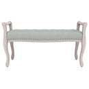 bænk 110x45x60 cm velour lysegrå