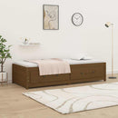 daybed 90x200 cm massivt fyrretræ gyldenbrun