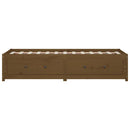 daybed 90x200 cm massivt fyrretræ gyldenbrun