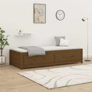 daybed 90x200 cm massivt fyrretræ gyldenbrun