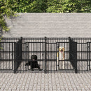 udendørs hundegård 18,77 m² stål
