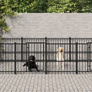 udendørs hundegård 18,77 m² stål