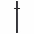 havelåge antracitgrå 100x100 cm stål firkantet design