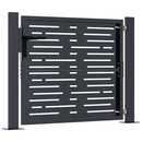 havelåge antracitgrå 100x100 cm stål firkantet design