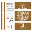 havelåge 100x150 cm cortenstål trædesign