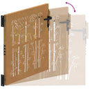 havelåge 85x100 cm cortenstål bambusdesign