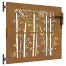 havelåge 85x100 cm cortenstål bambusdesign