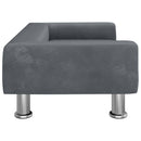 hundeseng 70x45x26,5 cm velour mørkegrå