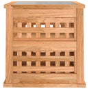 sengebord 34x34x34 cm massivt valnøddetræ