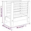 magasinholder 40x26,5x38,5 cm massivt valnøddetræ