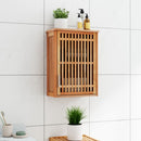 væghængt badeværelsesskab 42x23x60 cm massivt valnøddetræ