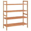 skoreoler 2 stk. 69x27x41 cm massivt træ valnød