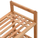 skoreoler 2 stk. 69x27x41 cm massivt træ valnød