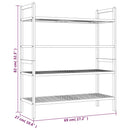 skoreoler 2 stk. 69x27x41 cm massivt træ valnød