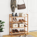 skoreoler 2 stk. 69x27x41 cm massivt træ valnød