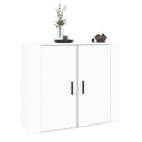 skænk 80x33x70 cm konstrueret træ hvid