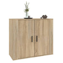 skænk 80x33x70 cm konstrueret træ sonoma-eg