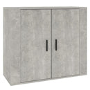 skænk 80x33x70 cm konstrueret træ betongrå