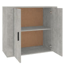 skænk 80x33x70 cm konstrueret træ betongrå