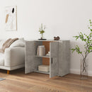 skænk 80x33x70 cm konstrueret træ betongrå