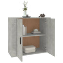 skænk 80x33x70 cm konstrueret træ betongrå
