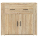 skænk 80x33x70 cm konstrueret træ sonoma-eg
