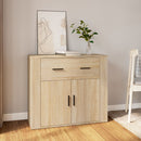 skænk 80x33x70 cm konstrueret træ sonoma-eg