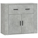 skænk 80x33x70 cm konstrueret træ betongrå