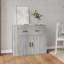 skænk 80x33x70 cm konstrueret træ grå sonoma-eg