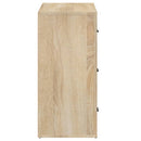 skænk 80x33x70 cm konstrueret træ sonoma-eg